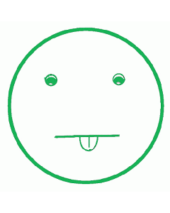 Frecher Smiley Motivstempel
