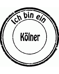 Ich bin ein Kölner Stempel
