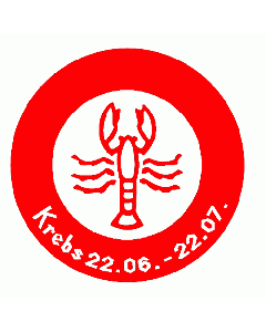 Krebs Stempel rund