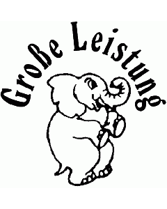 Lehrerstempel Elefant