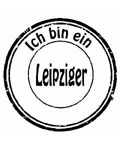 Ich bin ein Leipziger Vintagestempel