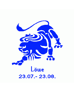 Löwe Stempel eckig
