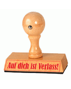 Stempel Auf dich ist Verlass!