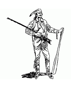 Motivstempel Cowboy mit Flinte