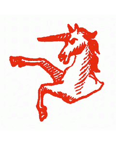 Vintage Stempel Einhorn