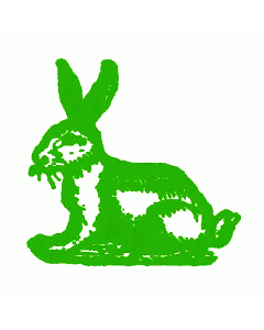 Motivstempel Hase sitzend