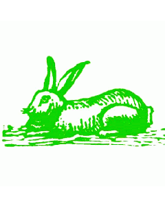 Motivstempel liegender Hase