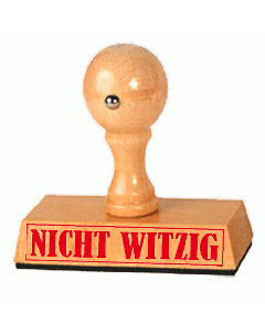 Nicht witzig Stempel
