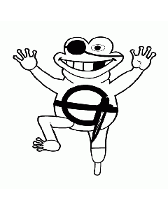 Motivstempel Frosch Pirat