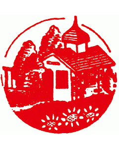 Vintage Stempel Kirche