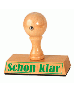 Stempel Schon klar