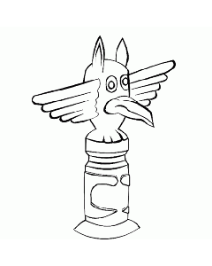 Motivstempel Totempfahl