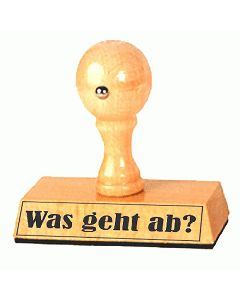 Was geht ab? Stempel