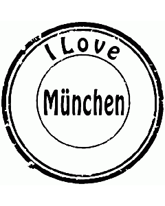 I love München Stempel
