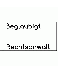 Rechtsanwaltsstempel Beglaubigt