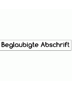 Rechtsanwaltsstempel Beglaubigte Abschrift