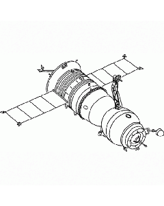 Russischer Satellit Stempel