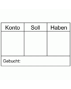 Kontierungsstempel Soll Haben Gebucht