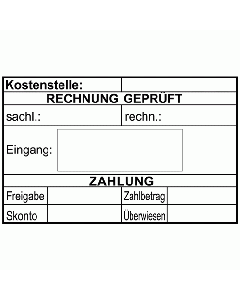 Rechnungsprüfung Eingang Stempel