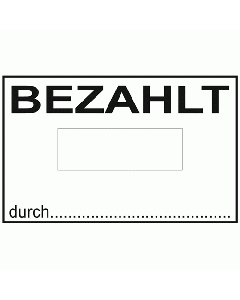 Bezahlt Stempel