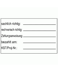 Sachlich richtig Stempel