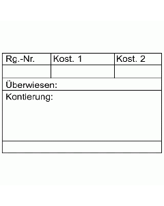 Rechnung überwiesen Stempel