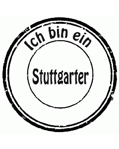 Stempel Ich bin ein Stuttgarter