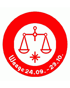 Waage Stempel rund