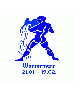 Wassermann Stempel eckig