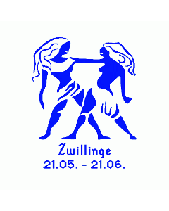 Zwillinge Stempel eckig