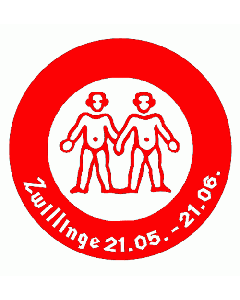 Zwillinge Stempel rund