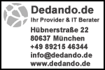 Dedando Logostempel mit Text
