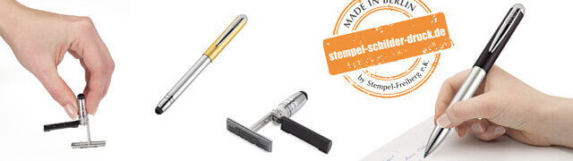 Kugelschreiber Stempel | Stempel einfach online bestellen Kugelschreiber Stempel | Kuli und Stempel in einem! Selbstfärbender, handlicher Stempel an einem Kugelschreiber. Ideal für jeden Außendienstler!